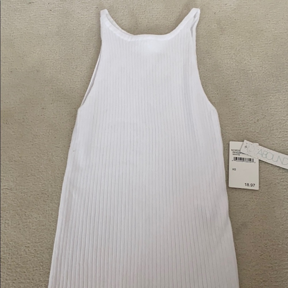 White abound tank top